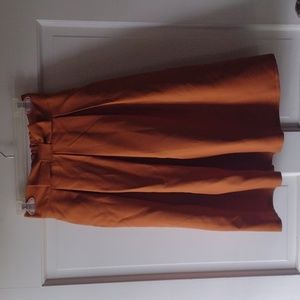 Mustard yellow bow waist skirt small